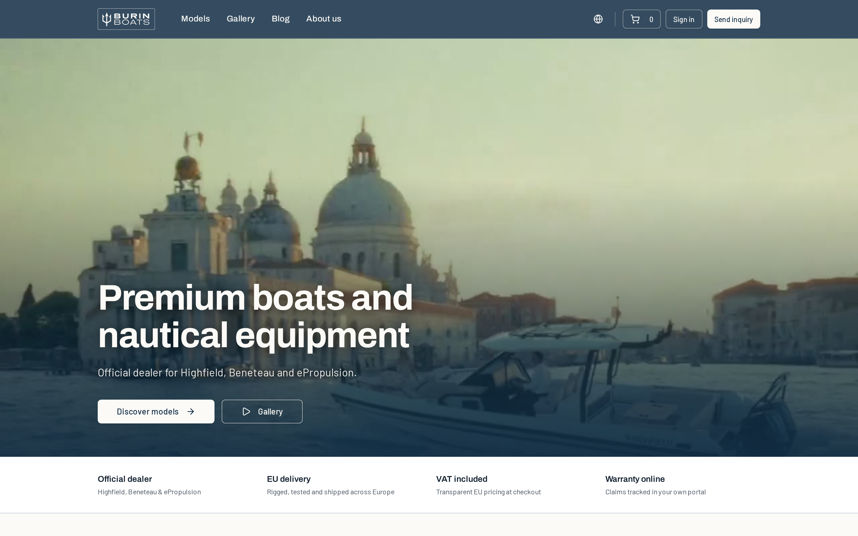 Burin Boats system built by Atomberg